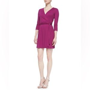 Diane von Furstenberg DvF New Julian Two Dress, Magenta Pink, size 0
